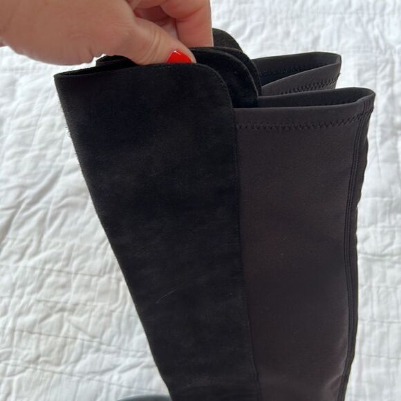 Stuart Weitzman Reddy 5050 Suede Over-The-Knee Boots, Black size 6.5 women EUC - Picture 8 of 8